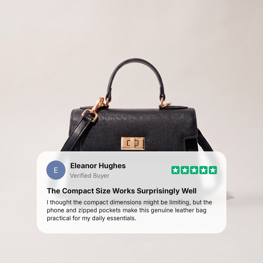 CLASSIC STRUCTURED LEATHER HANDBAG