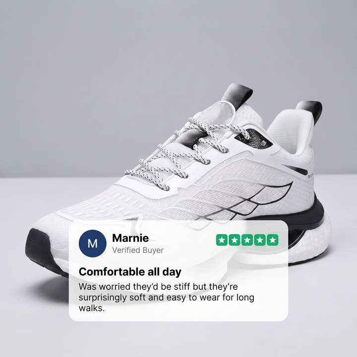 WIDE-TOE WALKING SNEAKERS