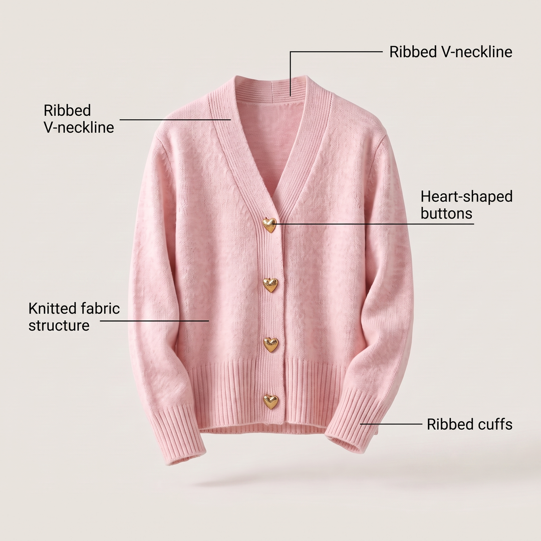 MAISIE CHARMING BUTTON CARDIGAN