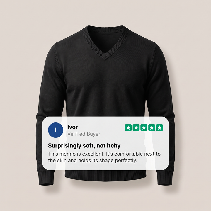 HUXFORD MERINO WOOL SWEATER