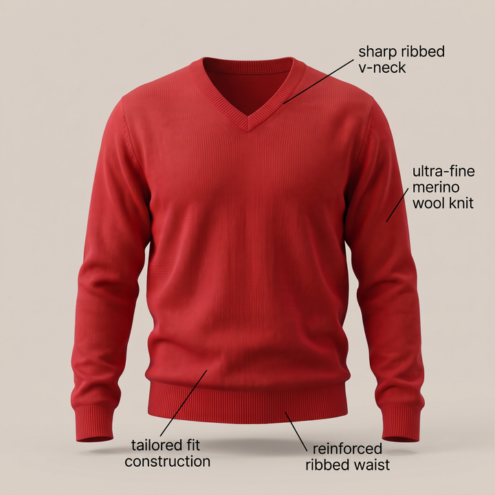 HUXFORD MERINO WOOL SWEATER
