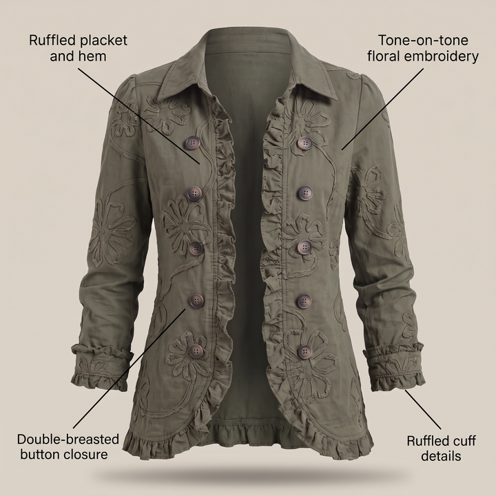 CORDELIA FLORAL TRIM JACKET