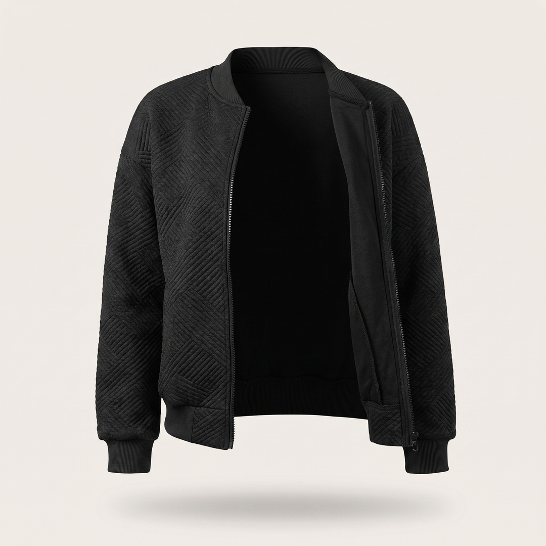 EVELYN STATEMENT CHEVRON JACKET