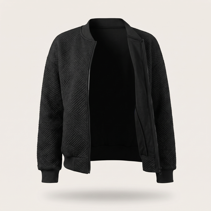EVELYN STATEMENT CHEVRON JACKET