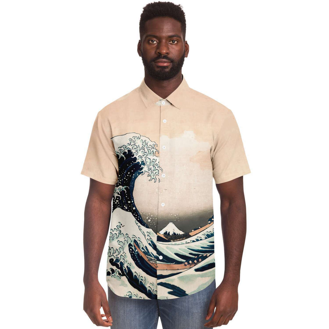 Hokusai The Great Wave off Kanagawa BUTTONED SHIRT