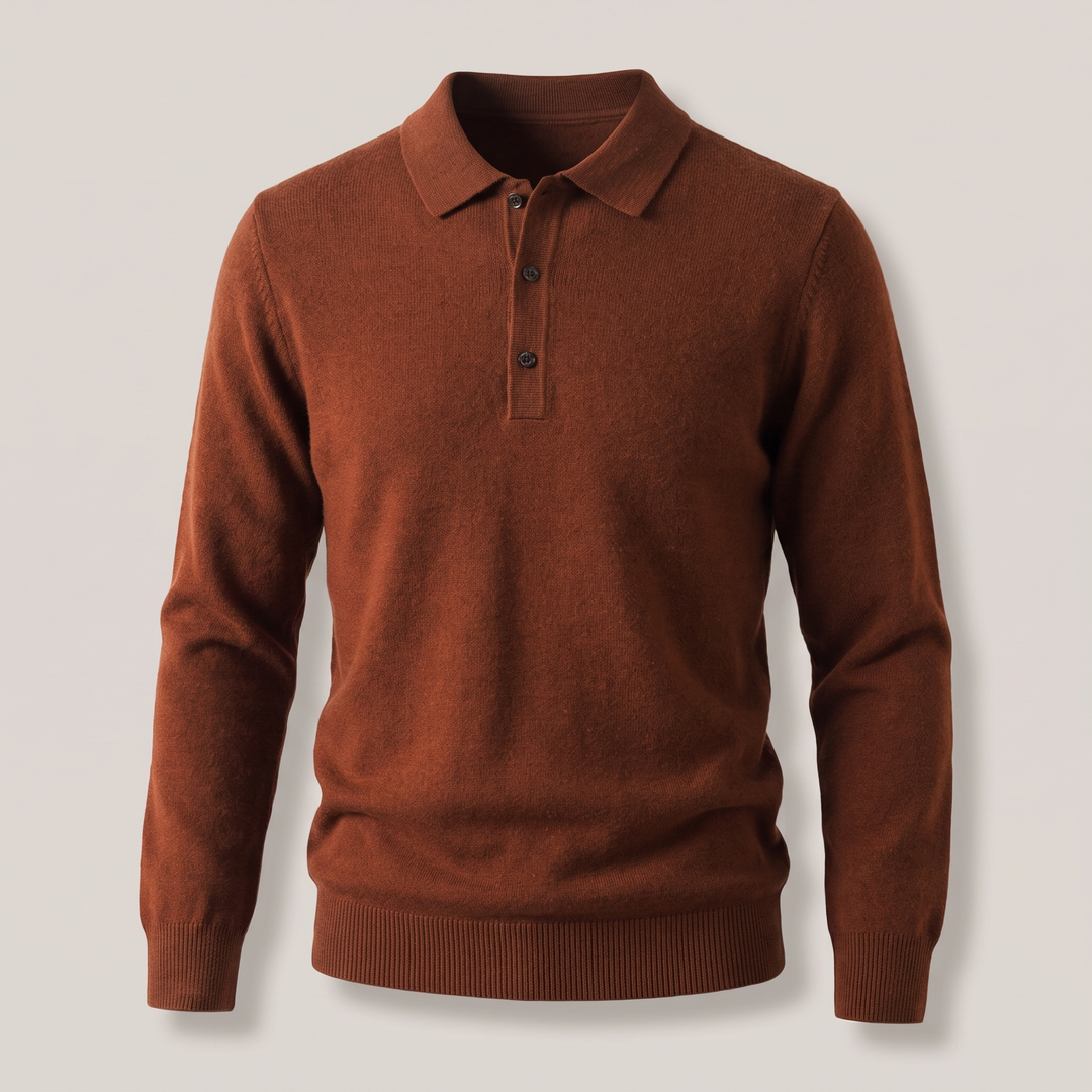 WINDSOR REFINED POLO SWEATER