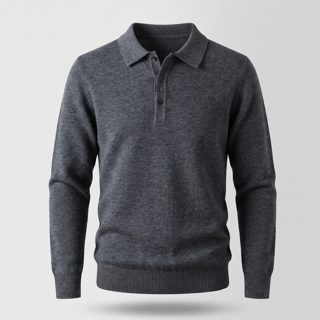 WINDSOR REFINED POLO SWEATER