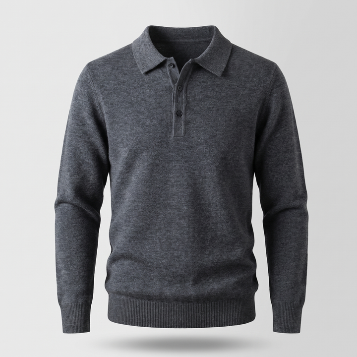 WINDSOR REFINED POLO SWEATER