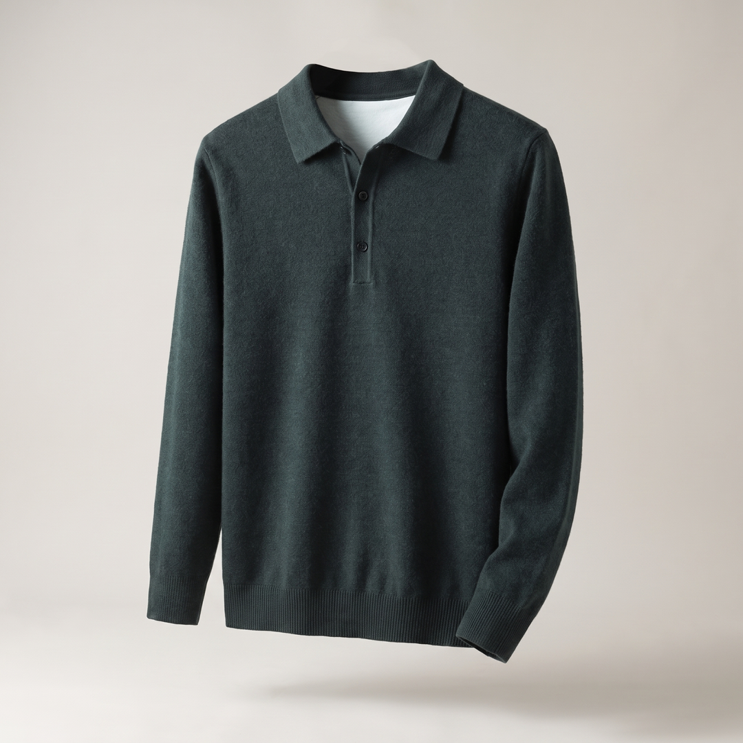 WINDSOR REFINED POLO SWEATER