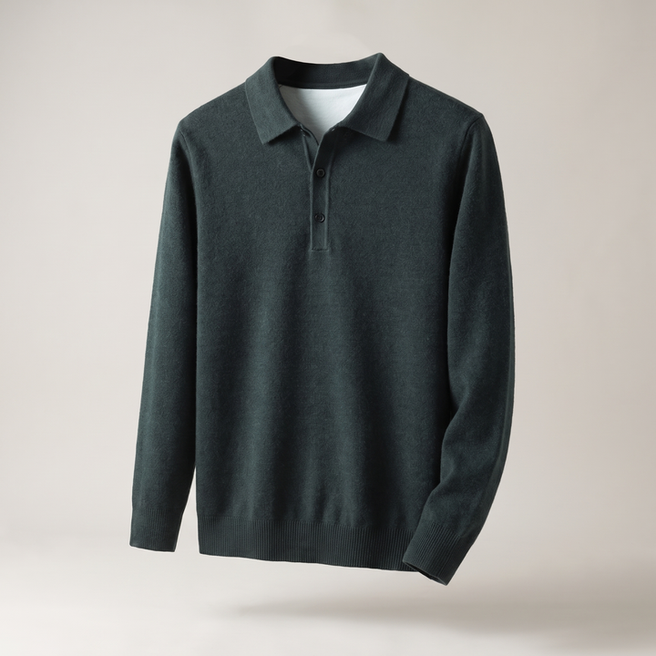 WINDSOR REFINED POLO SWEATER