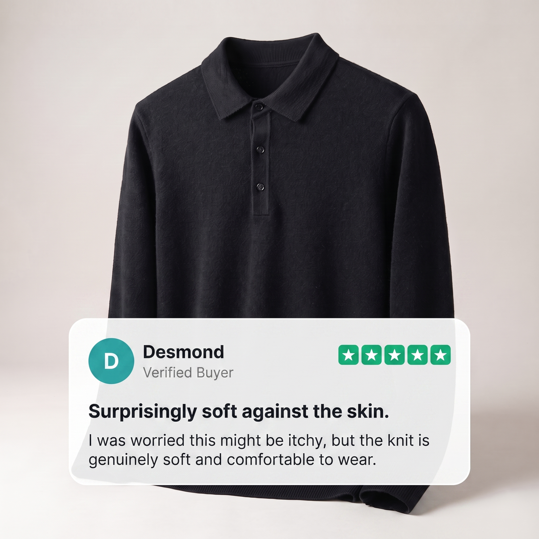 WINDSOR REFINED POLO SWEATER