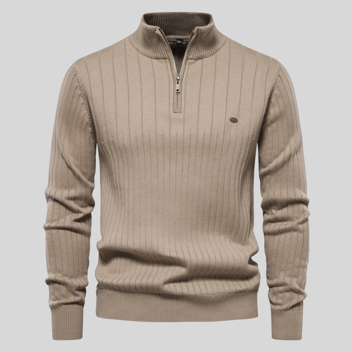 ZYRIC ZIP-UP SWEATER