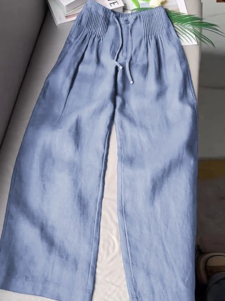 VELORIA RELAXED WIDE-LEG PANTS