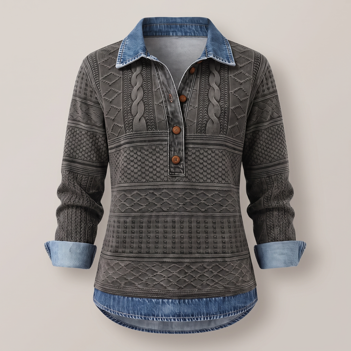 NIVELLE MODERN HALF-BUTTON SWEATER