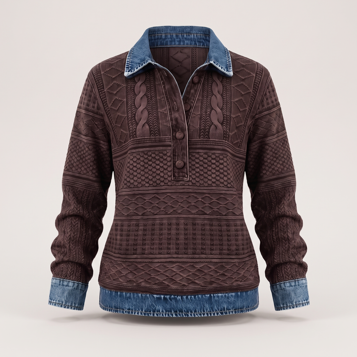 NIVELLE MODERN HALF-BUTTON SWEATER