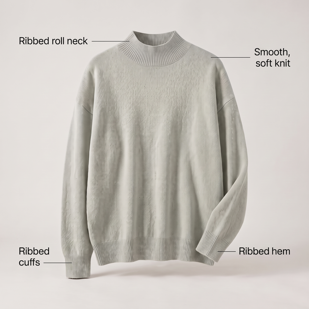 SERAPHINE ROLL NECK SWEATER