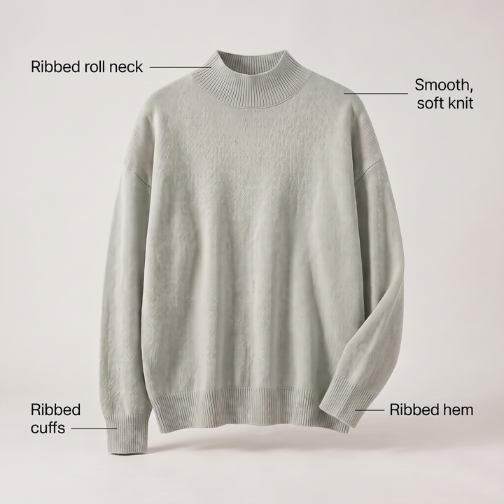 SERAPHINE ROLL NECK SWEATER