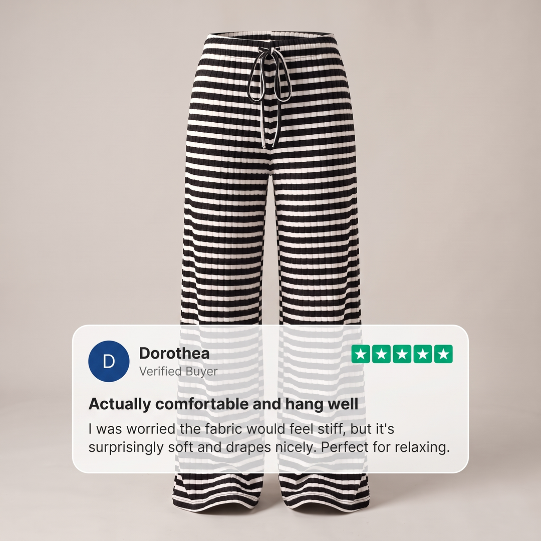 WINNIE RELAXED WIDE-LEG PYJAMA PANTS