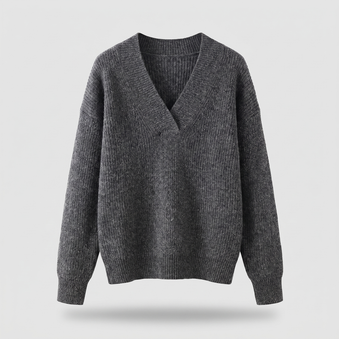 CAMILLE COZY V-NECK KNIT