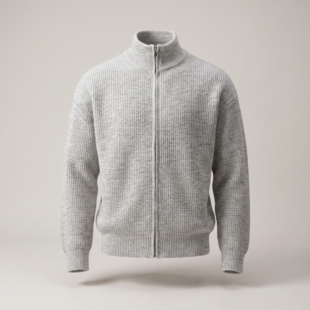 HOLLIS SMART-CASUAL ZIP CARDIGAN