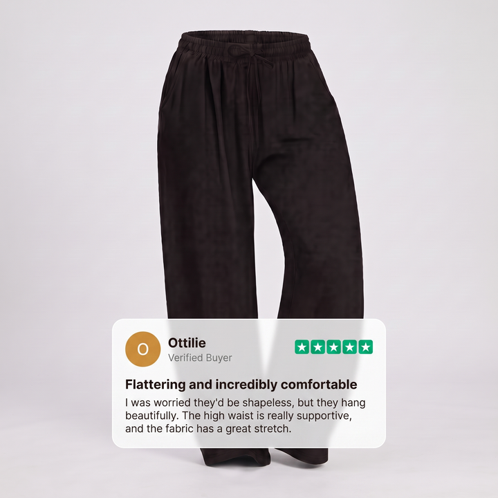FREYA HIGH-WAIST WIDE-LEG PANTS
