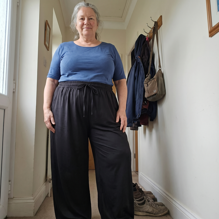 FREYA HIGH-WAIST WIDE-LEG PANTS