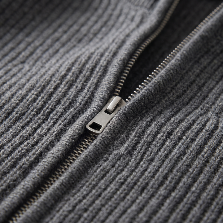 HOLLIS SMART-CASUAL ZIP CARDIGAN