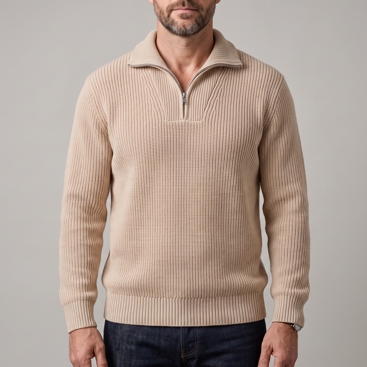 ELLIS MODERN HALF-ZIP SWEATER
