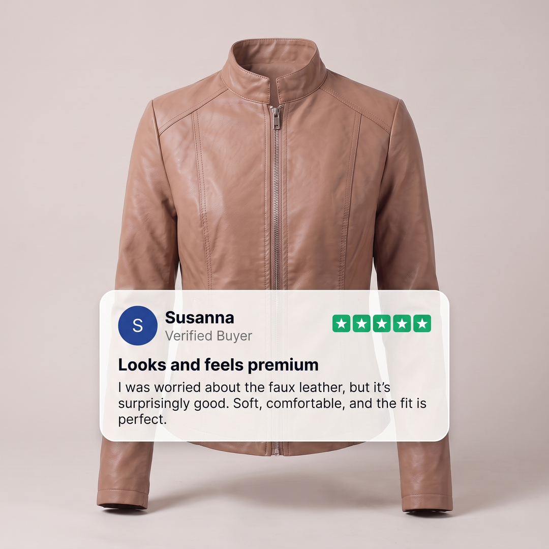 ODETTE CROPPED LEATHER JACKET