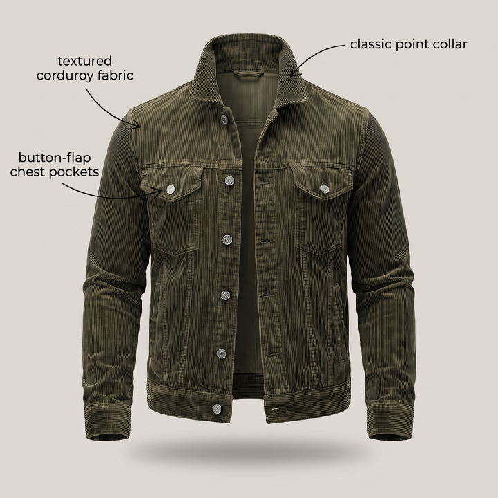 RETRO CORDUROY OVERSHIRT