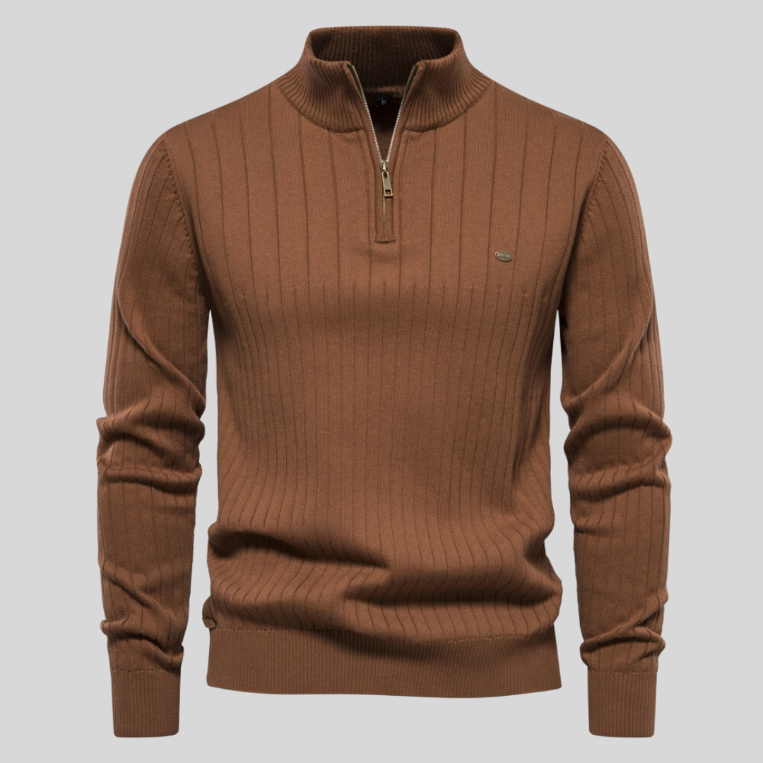 ZYRIC ZIP-UP SWEATER