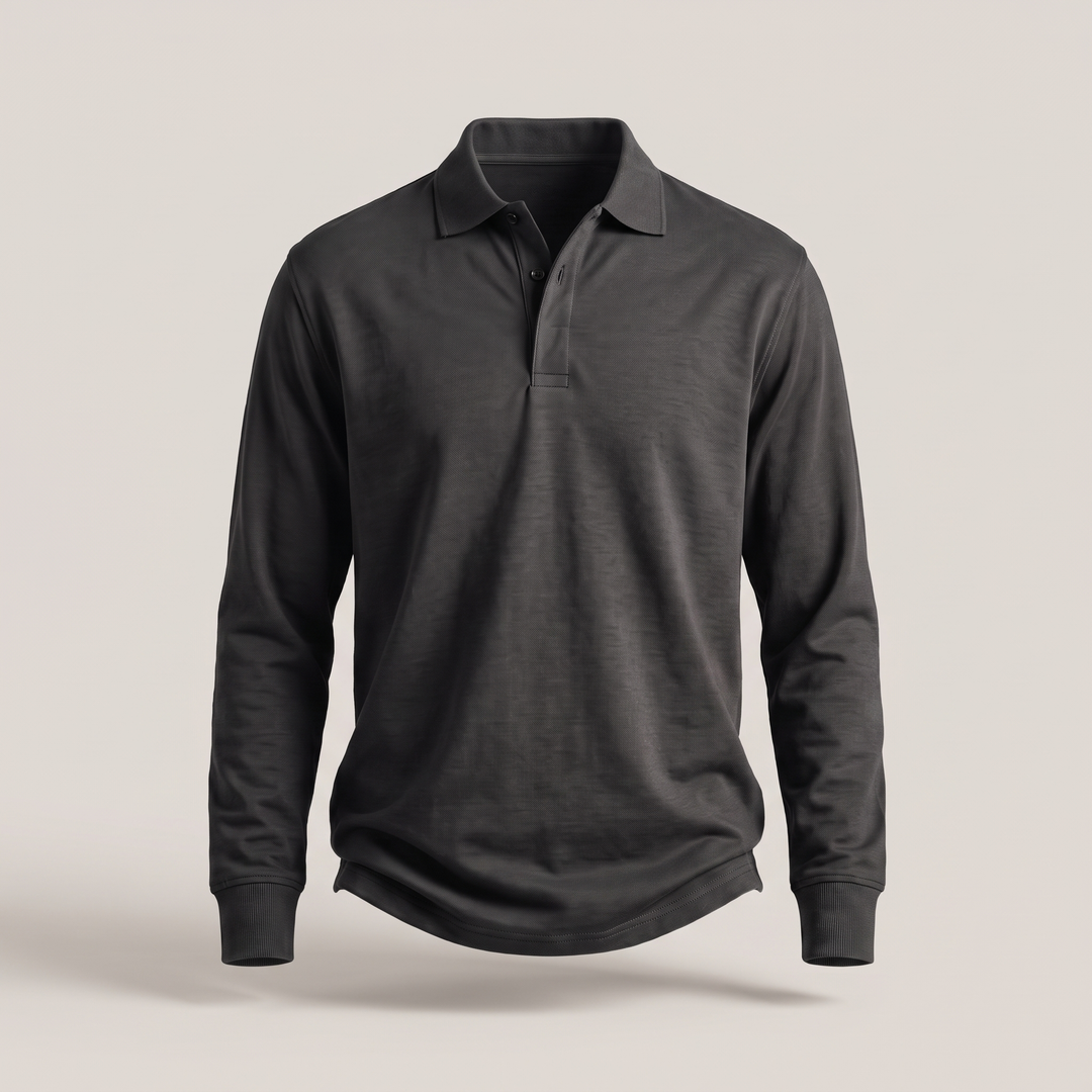 HERITAGE COTTON POLO SWEATER