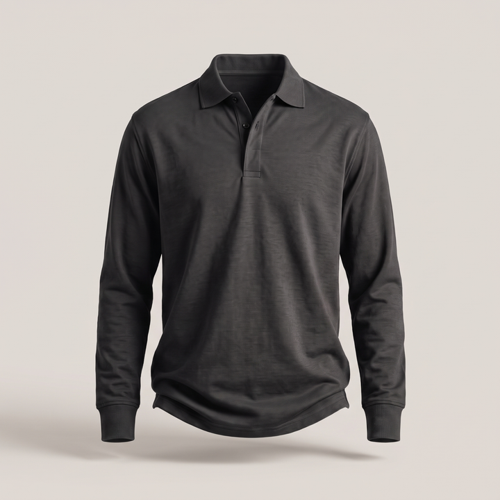 HERITAGE COTTON POLO SWEATER