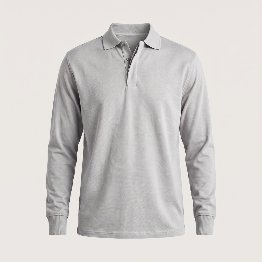HERITAGE COTTON POLO SWEATER