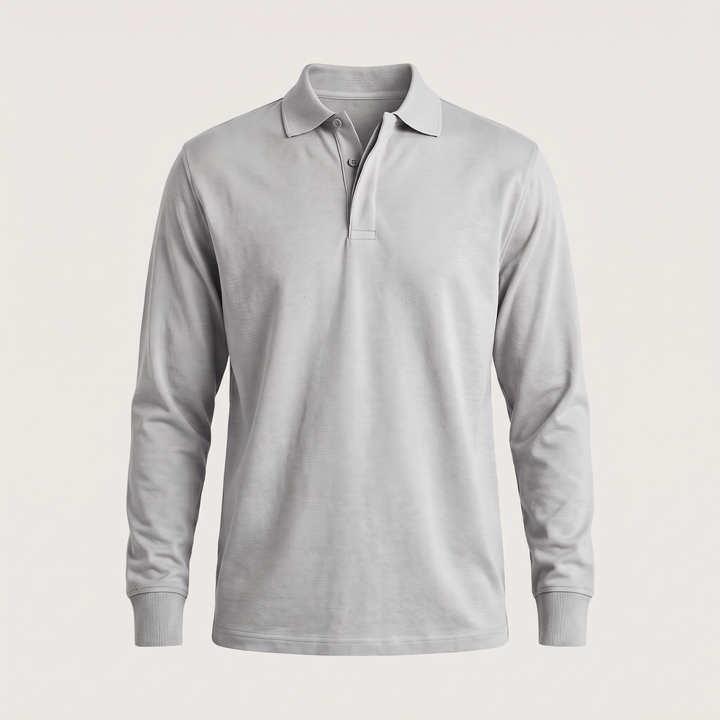 HERITAGE COTTON POLO SWEATER