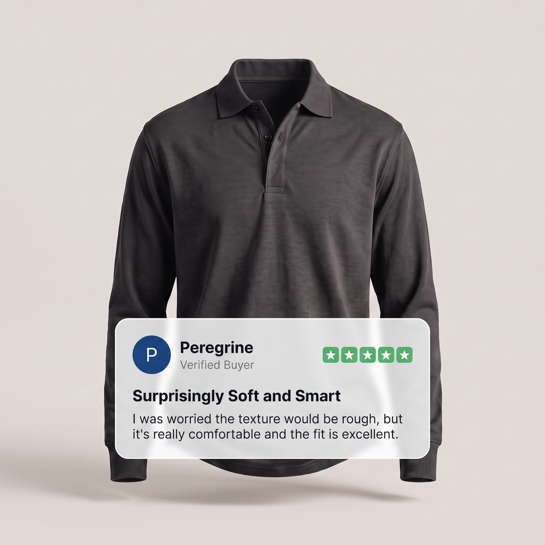 HERITAGE COTTON POLO SWEATER