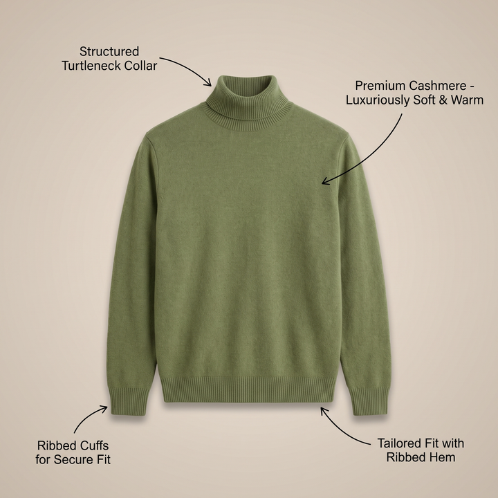 CARRINGTON CASHMERE TURTLENECK