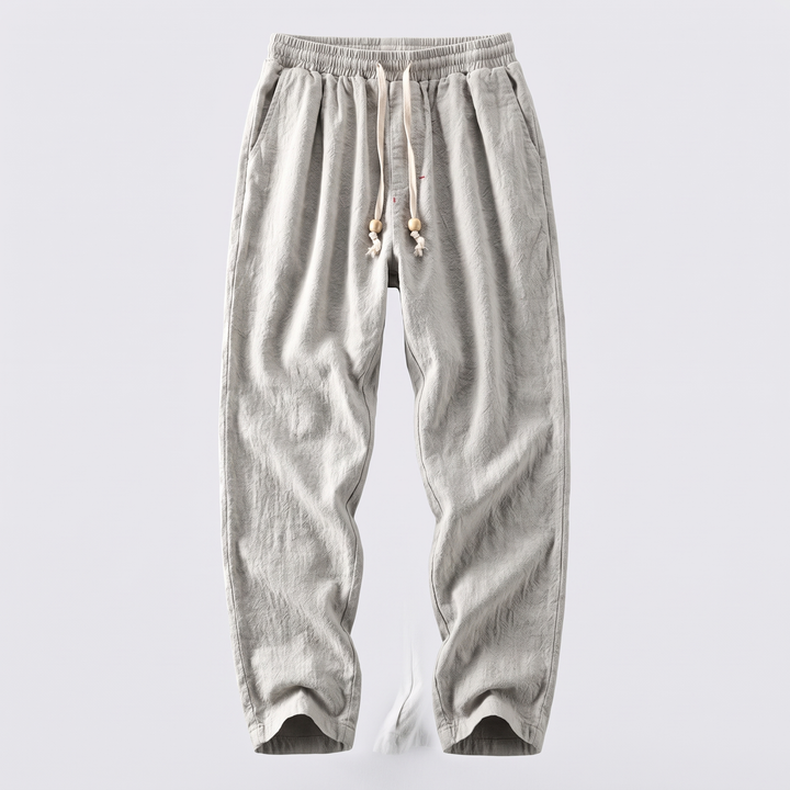 RELAXED LINEN BLEND PANTS
