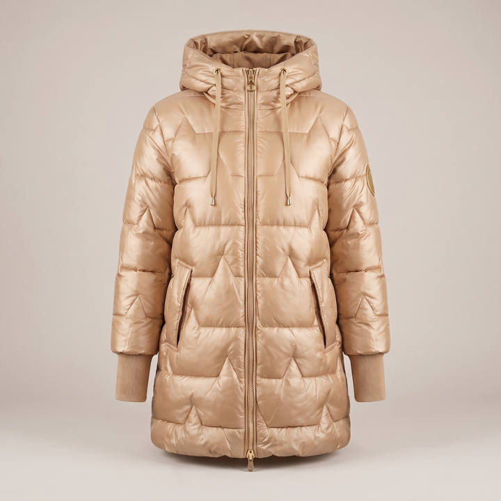 LUXURY WARM HOODED COAT