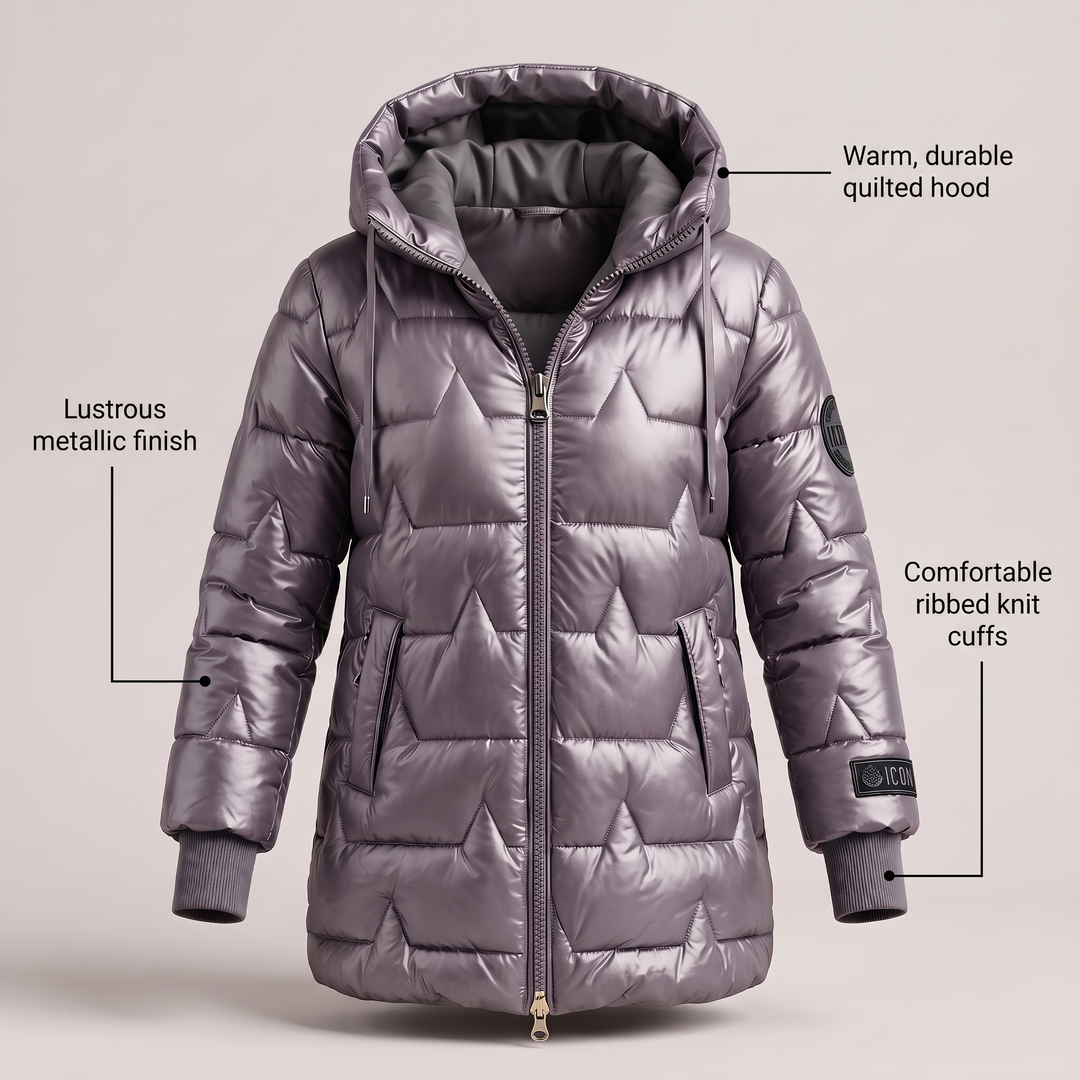 LUXURY WARM HOODED COAT