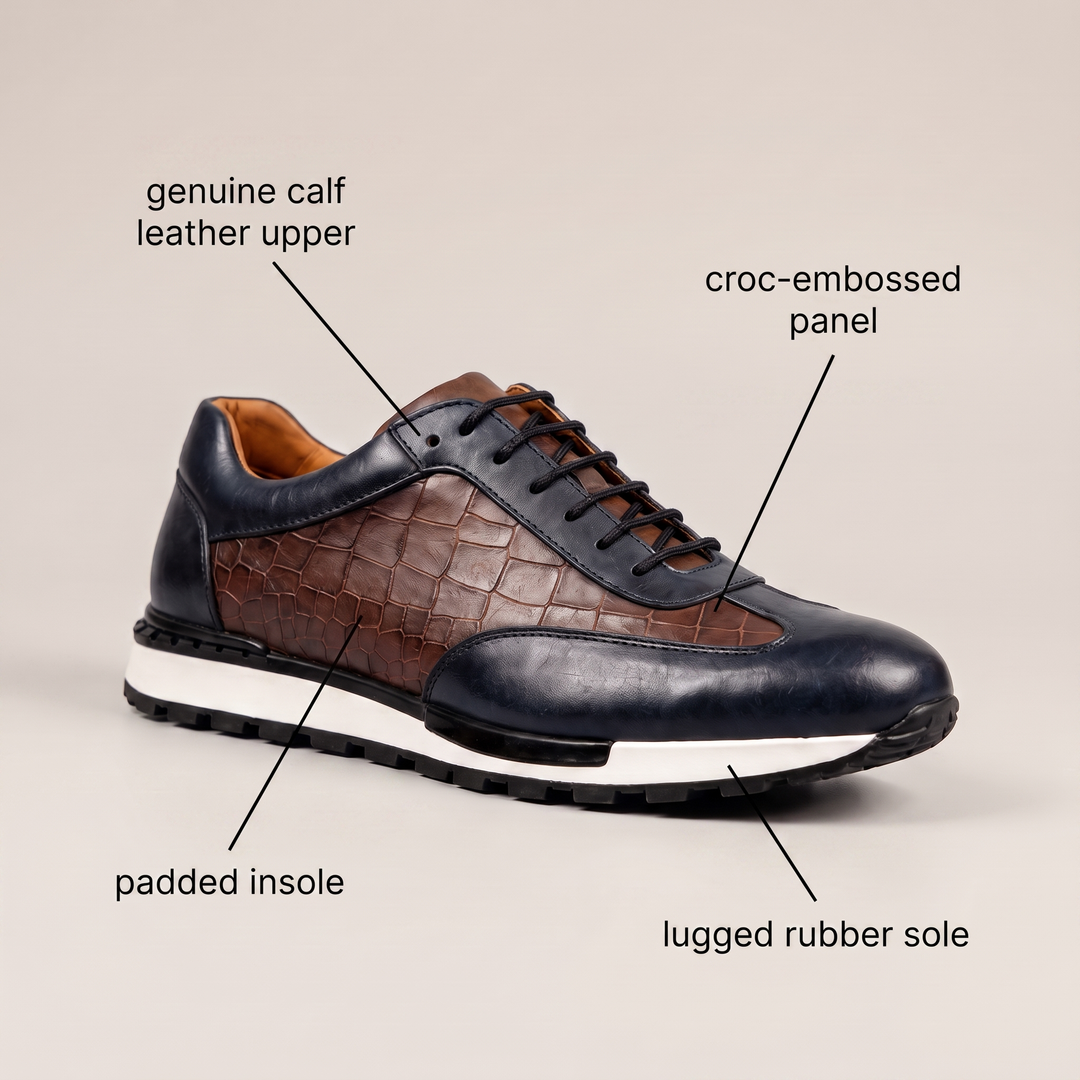 LORENZO LEATHER SNEAKERS