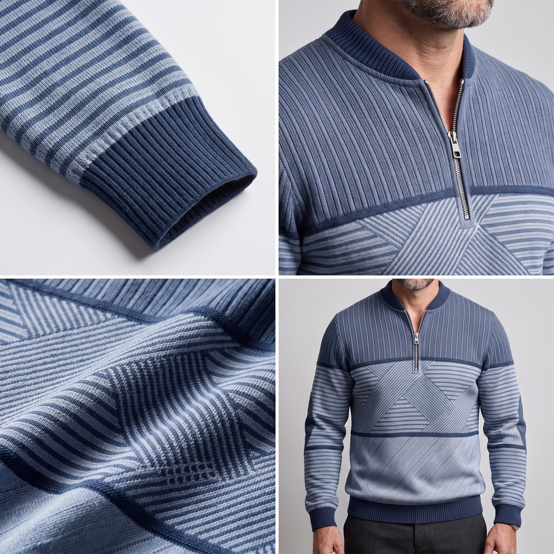 CLASSIC LAYER HALF ZIP SWEATER