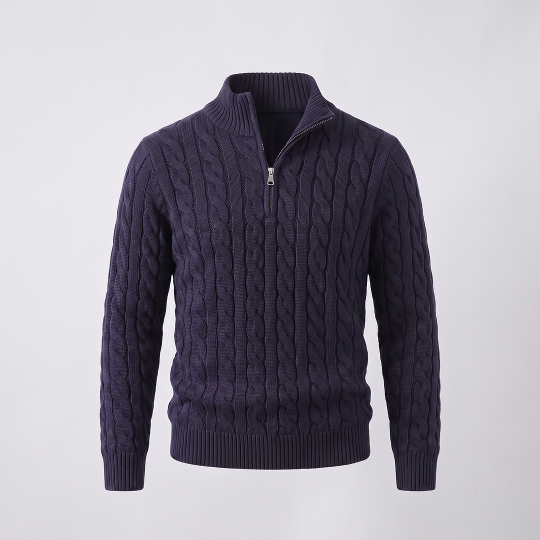 PREMIUM CABLE KNIT COMFORT SWEATER