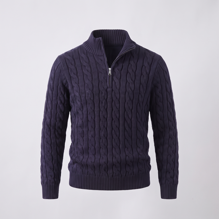PREMIUM CABLE KNIT COMFORT SWEATER