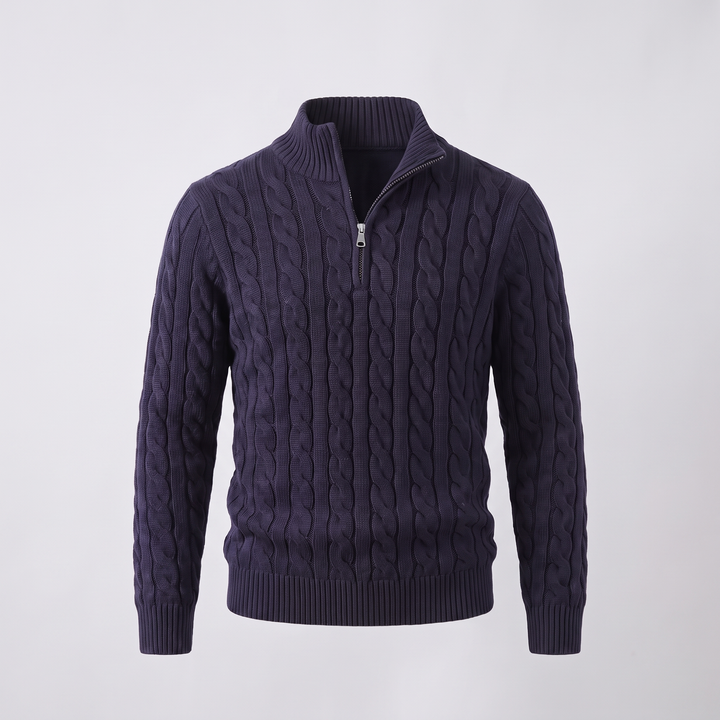 PREMIUM CABLE KNIT COMFORT SWEATER