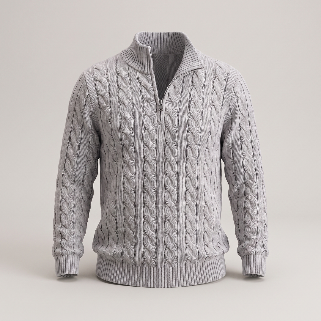 PREMIUM CABLE KNIT COMFORT SWEATER