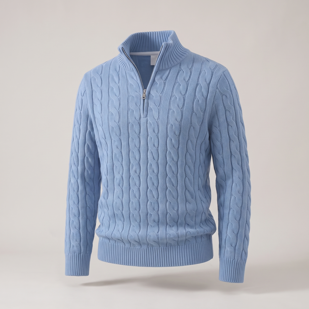 PREMIUM CABLE KNIT COMFORT SWEATER