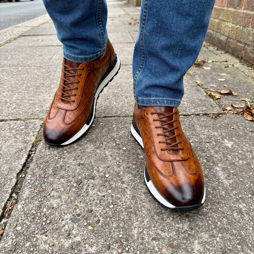 LORENZO LEATHER SNEAKERS
