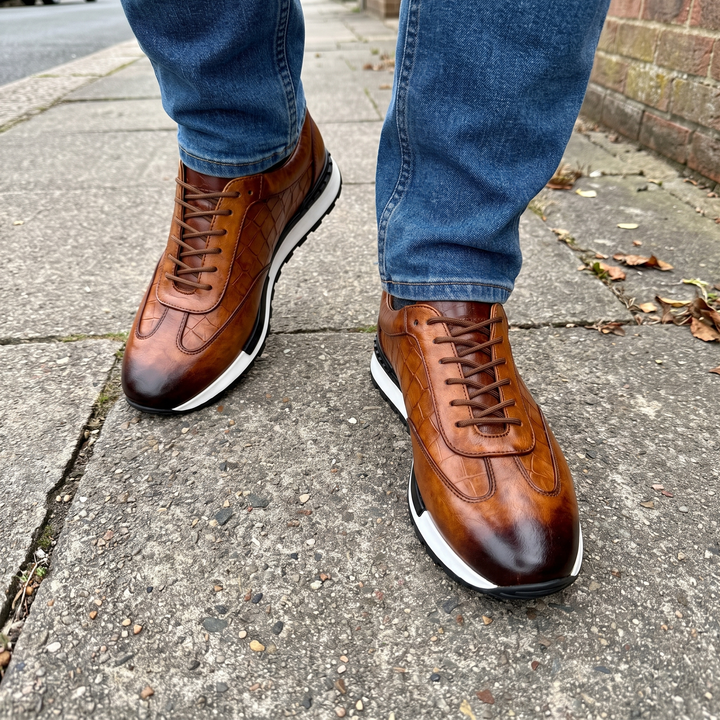 LORENZO LEATHER SNEAKERS