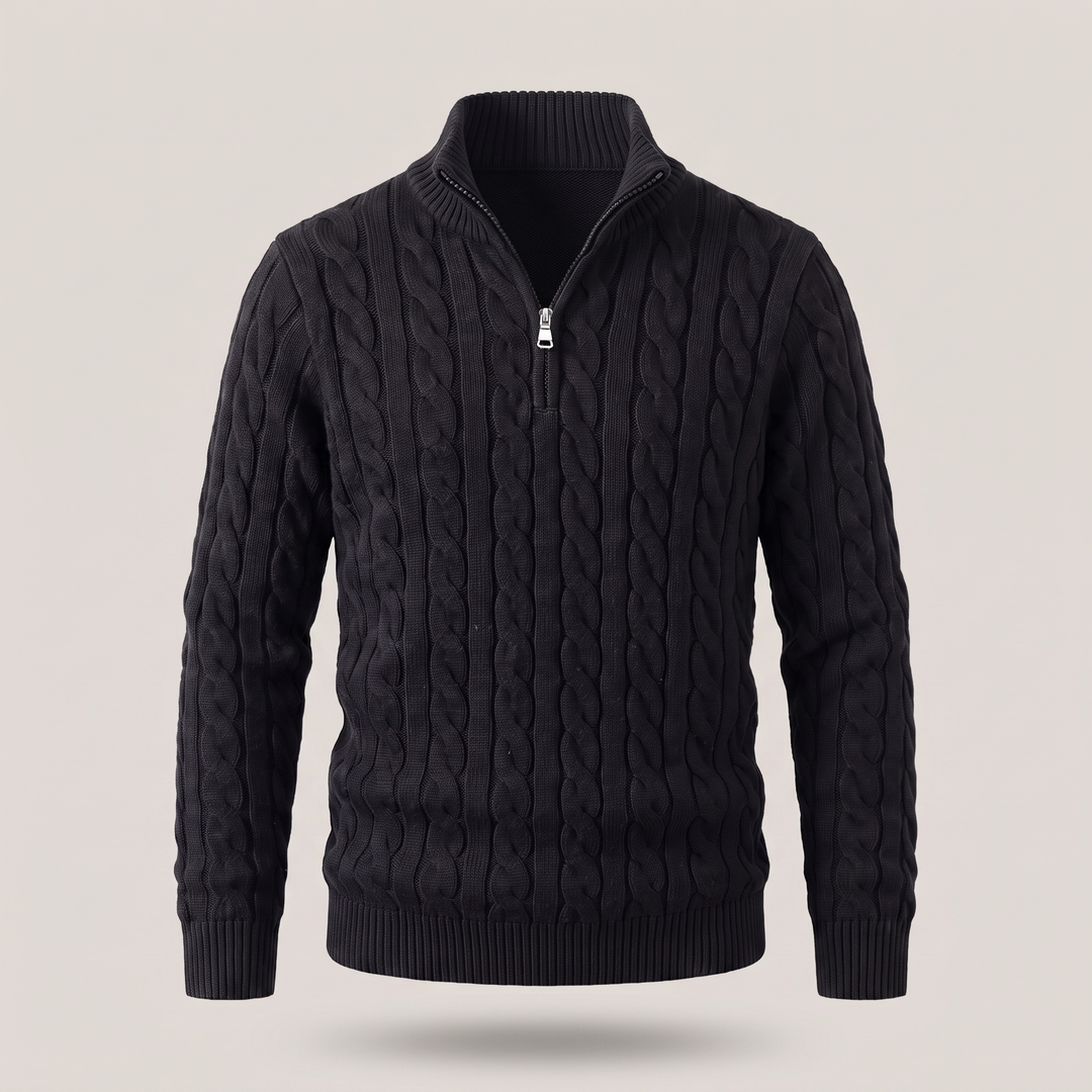PREMIUM CABLE KNIT COMFORT SWEATER